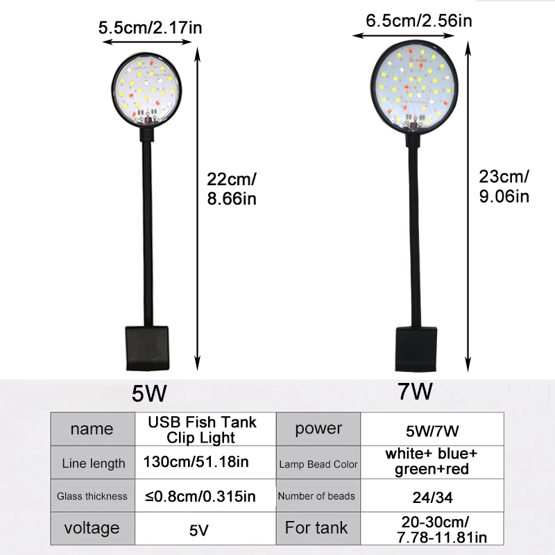 USB светодиодная лампа для акв – обзор и цена Aquarium Plant Light