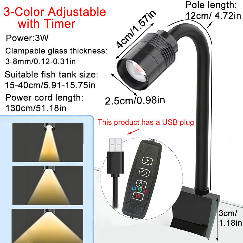 USB 3W Южноамериканский аквари – обзор и цена Aquarium Plant Light